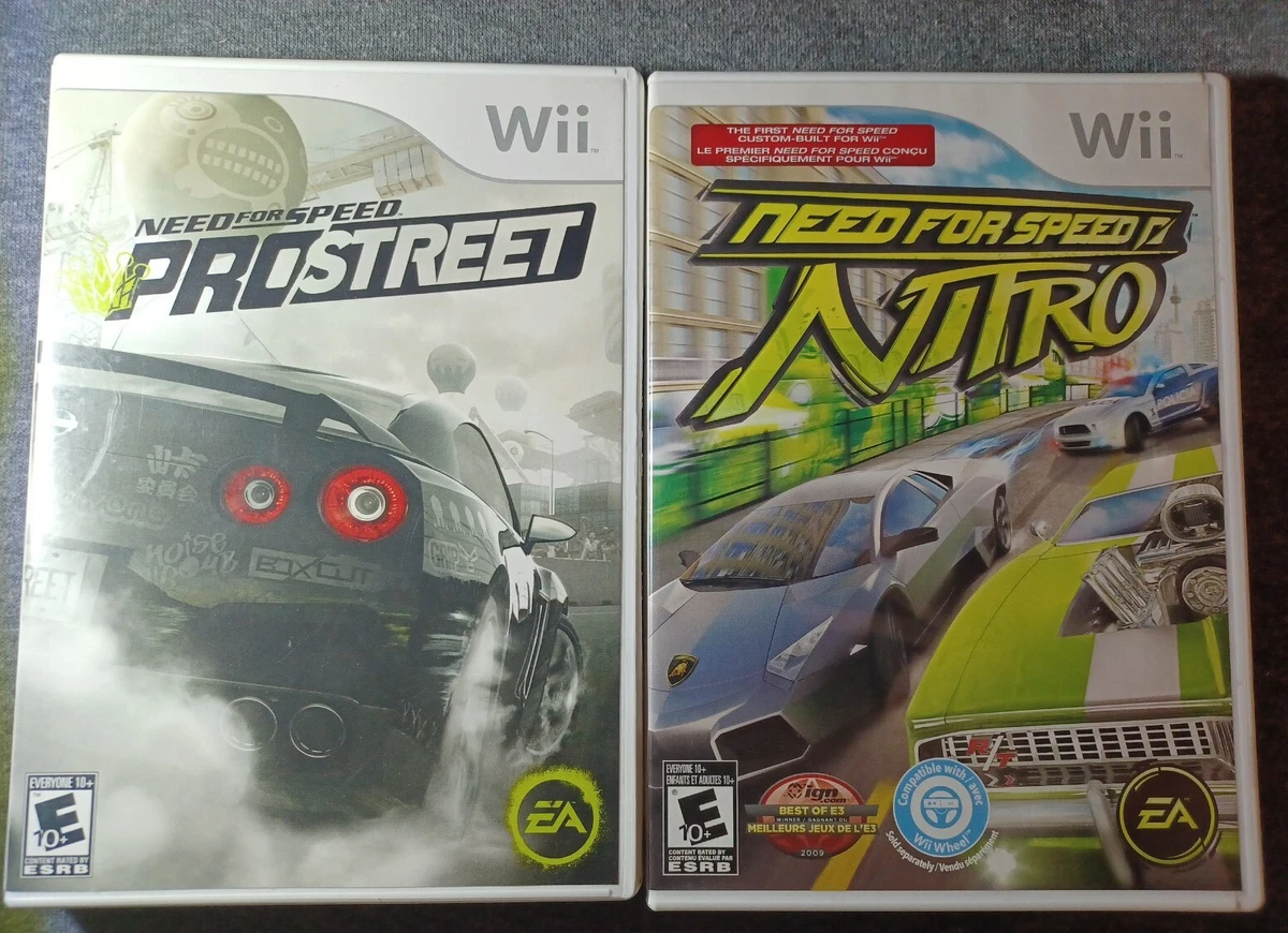 Nintendo Wii Game Need for Speed Nitro 2009 Need For Speed PROSTREET 2007