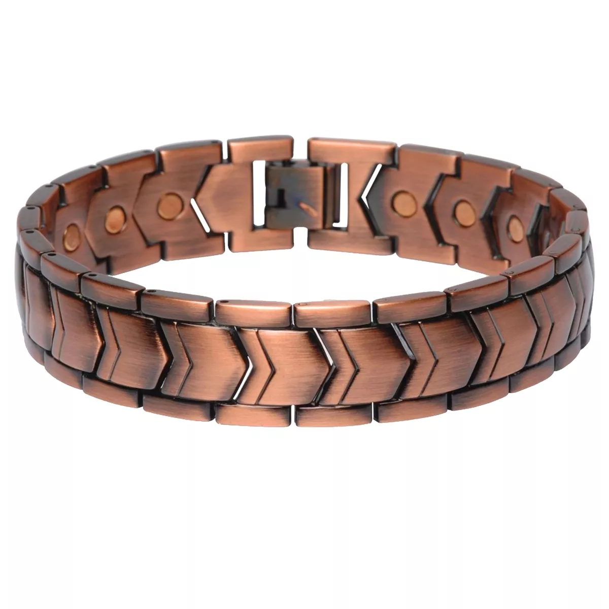 Mens solid copper link best sale bracelet