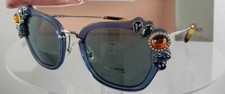Authentic Miu Miu Sunglasses SMU03S VAV-6Q0 Blue Frames 51MM ST 