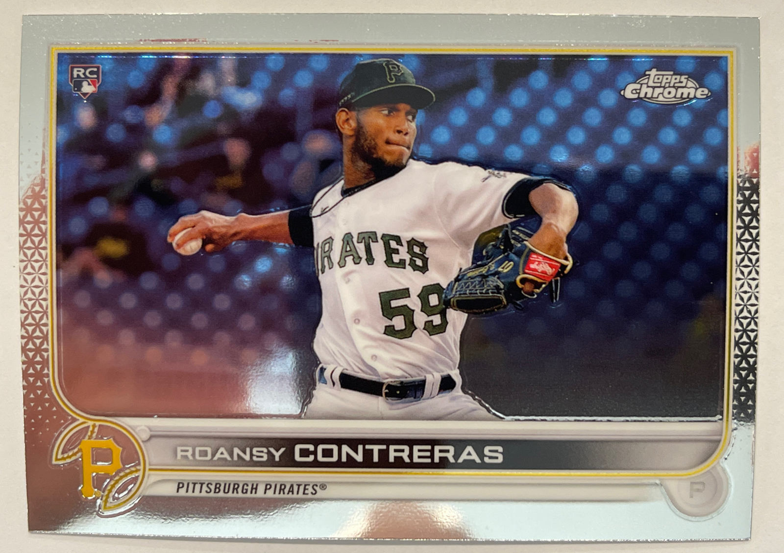 2022 Topps Chrome Card #53 Roansy Contreras Rookie Card Pittsburgh Pirates ⚾️