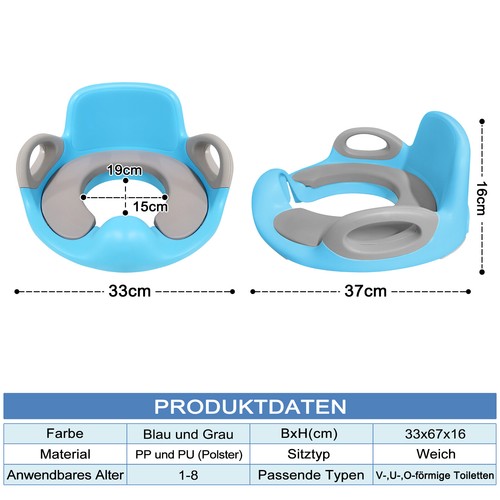 WC Sitz Toilettentrainer WC-Trainer Töpfchen Kinder-Toilettensitz Anti-rutsch - Bild 2 von 12