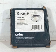 1 NEW KRAUS MR-1CH SOLID BRASS CHROME FINISH MOUNTING RING NIB ***MAKE OFFER***