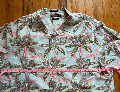 Daniel Cremieux Shirt Men’s 3XL Tall Floral Button Up Linen Blend Tropical - Picture 4 of 6