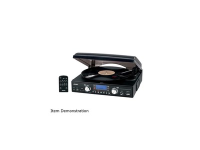 Jensen JTA-460 3-Speed Stereo Turntable 