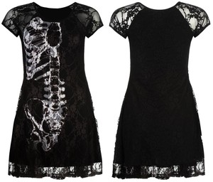skeleton skater dress
