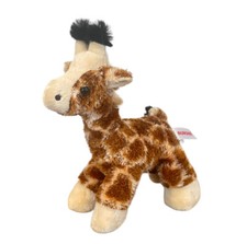 Aurora Giraffe Brown Tan Plush Bean Bag Soft Toy Stuffed Animal 8" Floppy