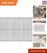 3-Pack Stainless Steel Cooking Grid 17 3/4" BBQ Grate Replacement Outdoor Use