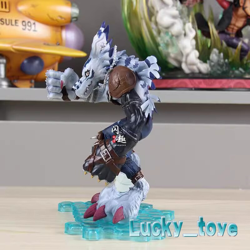 22cm Digimon Adventure Were Garurumon PVC Figure Toys Model Anime