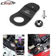 Aluminum JDM Radiator Stay Mount Bracket+Fender Washer 