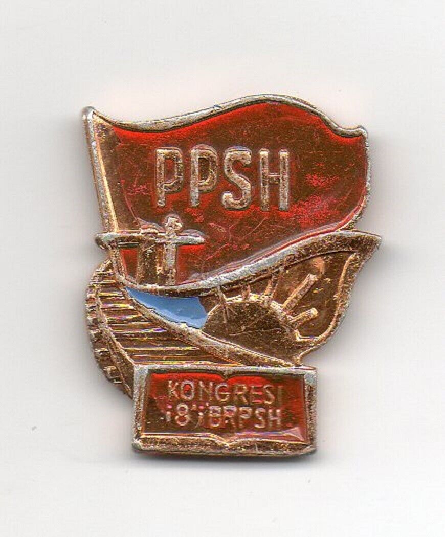 Albania pin, Kongres 8 PPSH- Used