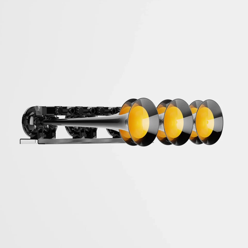 Basuri 2.0 Klaxon Musical 18 Mélodies – Baby Shark, Pirates, Despacito 12/24V - Photo 2/4