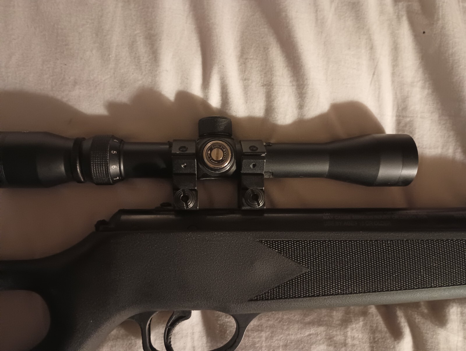 Black. Winchester air rifle w/ scope. Model 1250ss. Scope 39x32 eBay