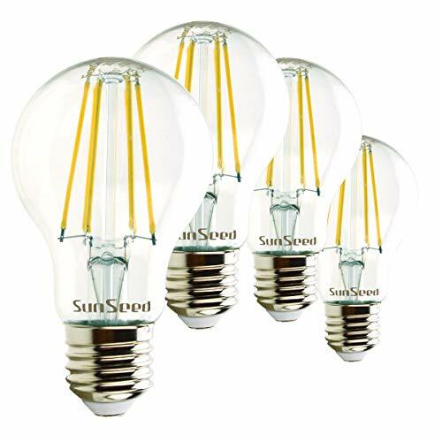 Kit 4 Lampadine SunSeed E27 LED Filamento: Luce Sicura e Naturale