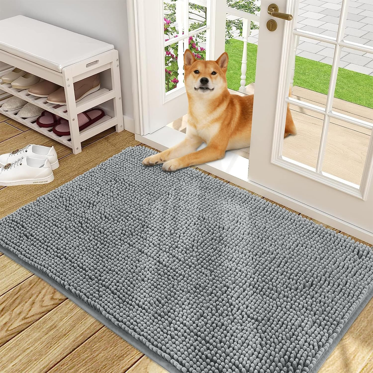 Indoor Doormat Dog Entrance Mat FONEYI Indoor Door Mat, 36x59 Dog