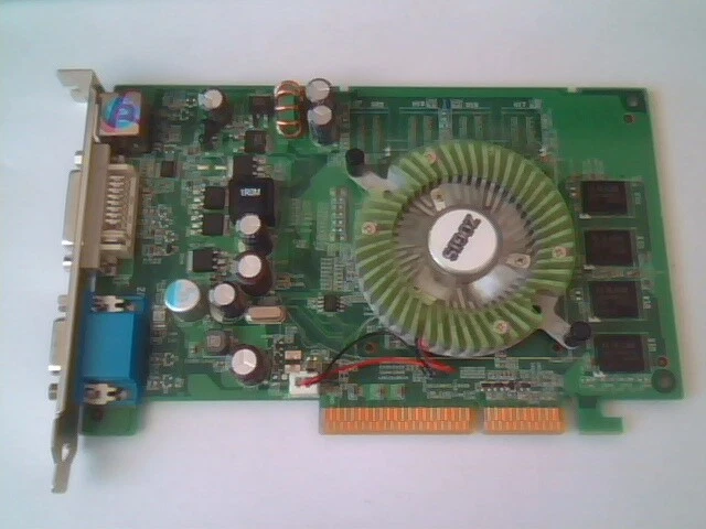 ZO68XT DAGP Z068XT ZOGIS GeForce 6800XT 128MB S Video AGP Card V360750R
