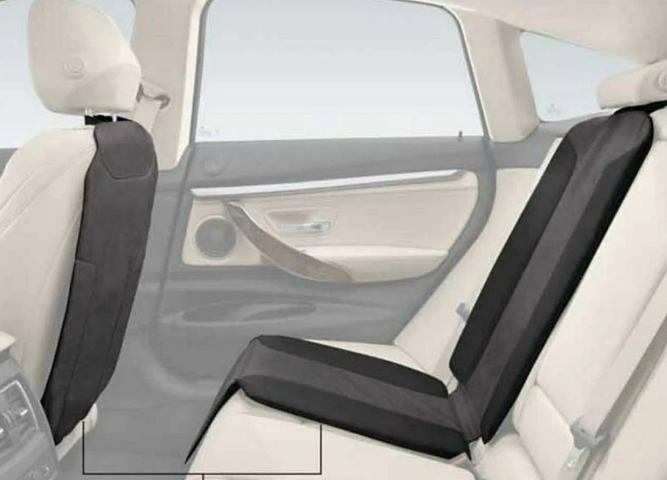 Original BMW iX3 und X3 Lehnenschutz und Kindersitzunterlage schwarz-grau - Bild 2 von 2