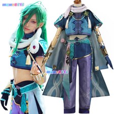 Genshin Impact Baizhu Cosplay Costume Wigs Anime Carnival Party Outfit Men Women