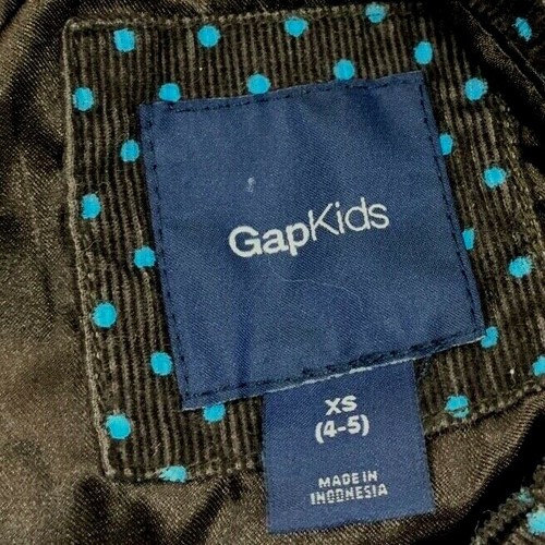 Gap Kids St. Petersburg Brown Teal Blue Corduroy Swing Blazer Jacket 4 5 - Picture 3 of 4