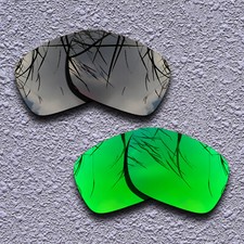 US Emerald Green Black Replacement Lenses For-Oakley Holbrook OO9102 Polarized