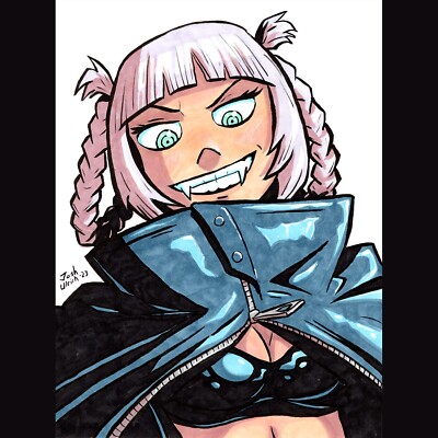Nazuna Nanakusa - Fan Art - Original Art - Ink and Copic Markers on Paper