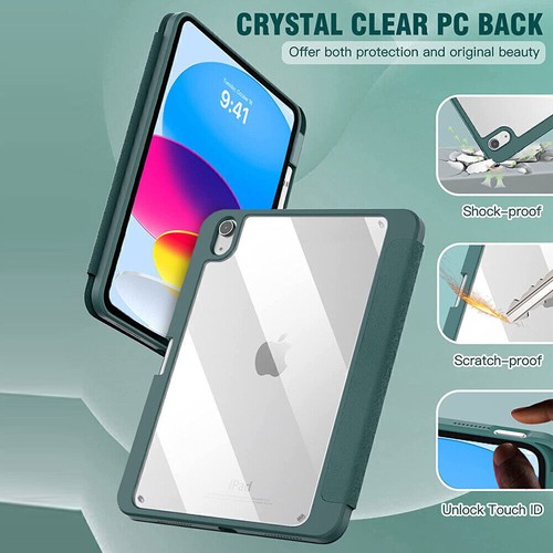 Smart Case For 2025 NEW iPad Air 11" M3/ iPad Pro 11 inch 2024 Clear Back Cover - Picture 21 of 75