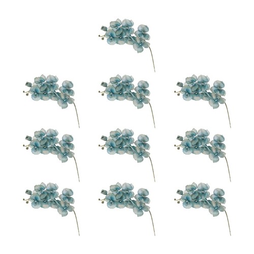 Elegant Silk Butterfly Orchids Floral Branch for Wedding and Home Vase Display - Picture 13 of 14