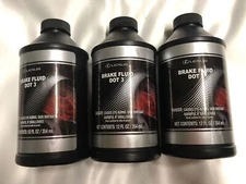 Set of 3 OEM DOT 3 Brake Fluid 12 fl. oz 00475-1BF03 FOR TOYOTA LEXUS