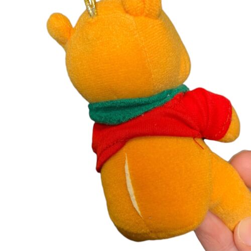 The Disney Store Winnie the Pooh Plush Christmas 4" Ornament Holding Reindeer - Picture 5 of 8