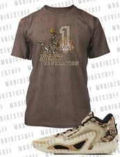 Take Flight Graphic Sneaker Tee Shirt Match J1 Tatum Pro Club Shaka Big Tall Sm