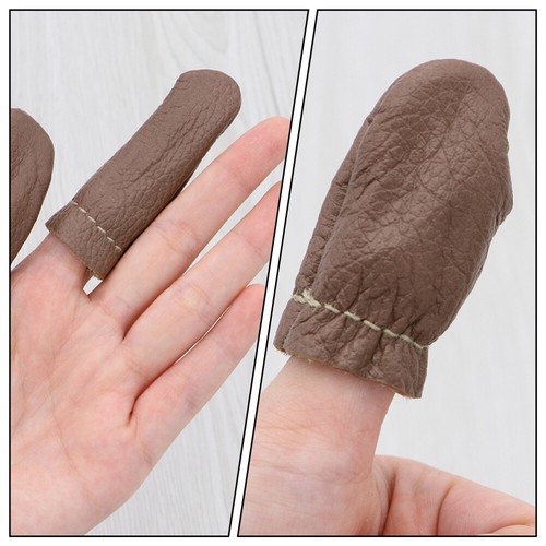 20PCS Leather Thumb Guard Thimble Finger Cots Sewing Thimble Finger Cots - Picture 12 of 12
