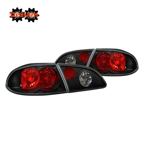 EAGLE EYES Black Headlight, Corner Light & Tail Light Set For 1998-2000 Toyota Corolla