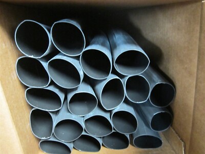 3M (MDT-1500-48A) 4 Ft. Black Medium Wall Polyolefin Heat Shrink Tubing - QTY 20