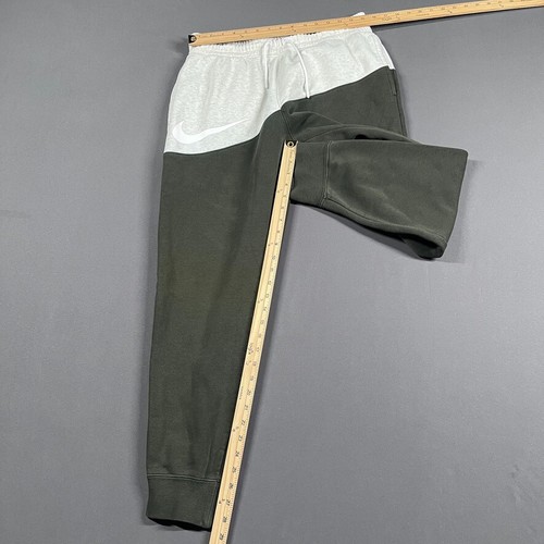 Nike Tech Fleece Jogger Men Large Green Off White Sweatpants Athletic Basketball - Picture 3 of 10