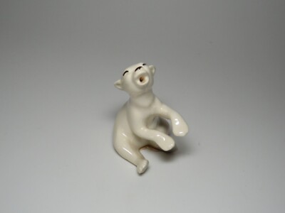 Hagen Renaker Piano Polar Bear With Open Mouth Miniature Figure