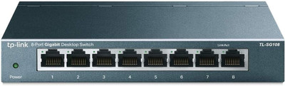 8 Port Gigabit Ethernet Network Switch - Ethernet Splitter | Plug & Play | Fanle