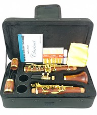MORESKY Clarinet C Keys Redwood Klarnet Gold Plated MC681