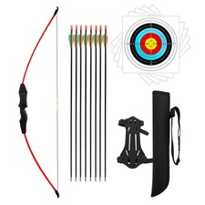44" Bow and Arrow Set for Kids Children Outdoor Youth Recurve Bow Junior Arch...