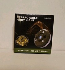 Retractable String Lights 24' Waterproof USB Rechargeable Power bank Magnet
