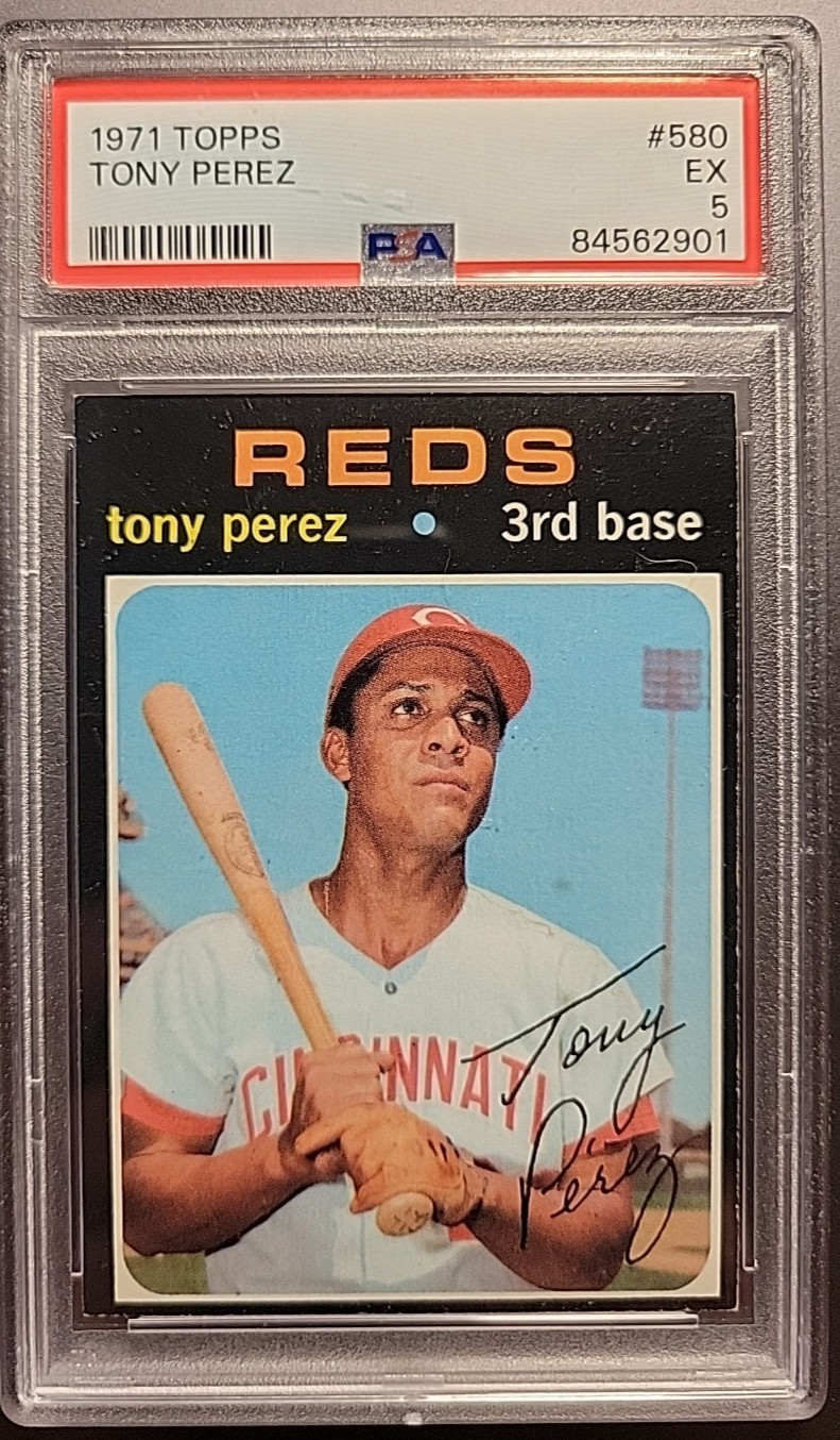 1971 Topps #580 Tony Perez PSA 5 EX