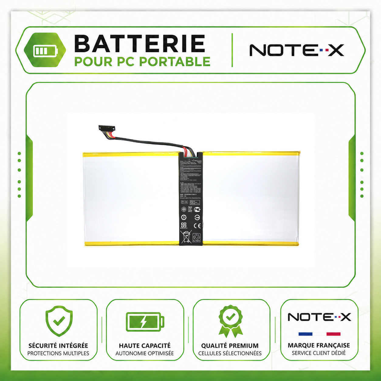 Batterie ASUS T304UA C21N1603 haute capacité 39Wh pour PC portable