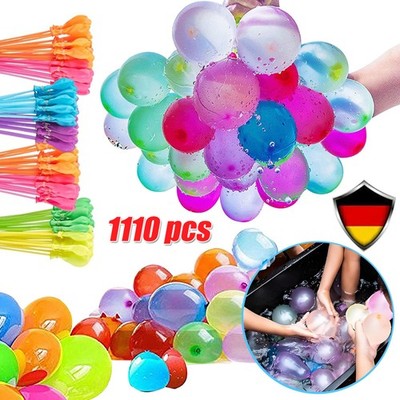 1110 Stück Wasserballon Wasserbomben Draußen Party Urlaub Sommer Kinder Toys DHL