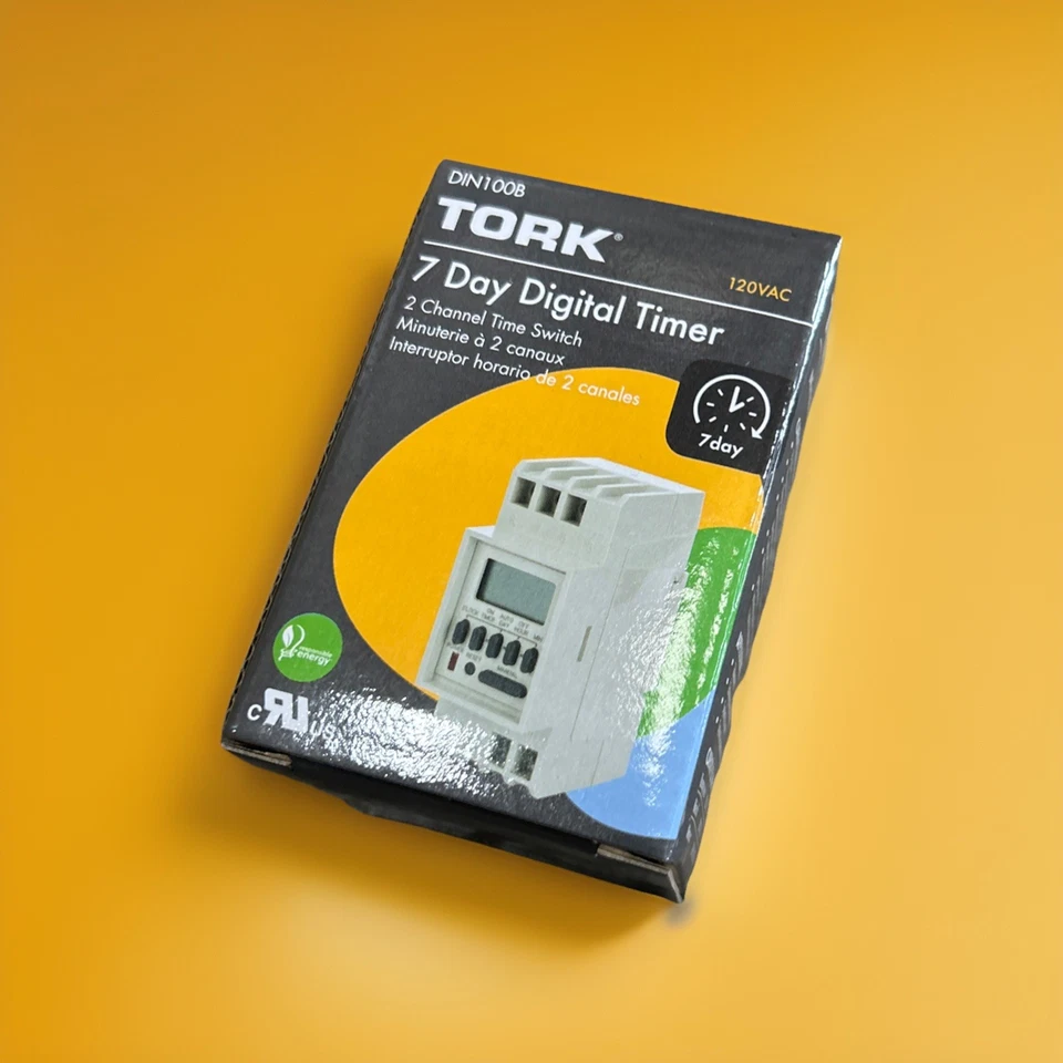 🔥(AN) ***QTY 1*** Tork DIN100B Digital 7-Day Timer 1 Channel DIN Rail Mount SPD - Image 2 of 4