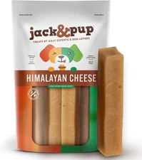 Jack & Pup Himalayan Cheese Premium Treats - 3 pack - 9 oz - 08/2026