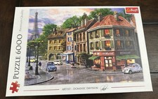 Trefl 6000 Piece Jigsaw Puzzle Street Of Paris 53 x 37 nches missing 1 Piece