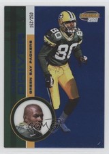 2001 Pacific Invincible Blue 152/250 Donald Driver #86 2jg