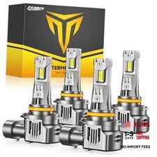 9005 9006 Bulbs Combo, 140000LM Brightness, 6500K Cool White, Plug 9005 9006