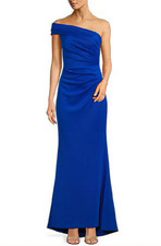 Eliza J One Shoulder Mermaid Gown Dress Sz 4   198  1866