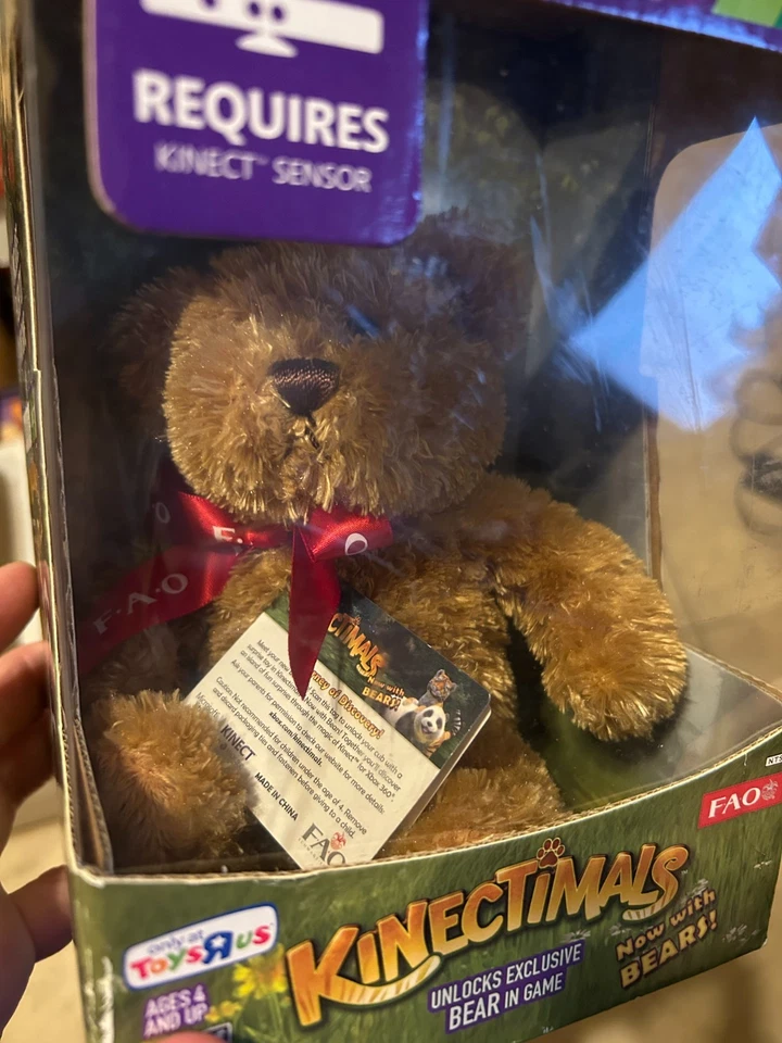 XBOX 360 Kinect Kinectimals Plush FAO Bear & Game Toys R Us EXCLUSIVE New Sealed - Image 2 of 2