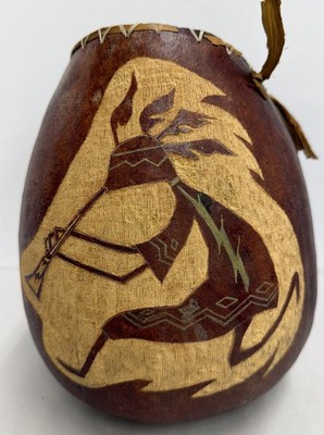 Native American Gourd Art Signed K.B. Arnold