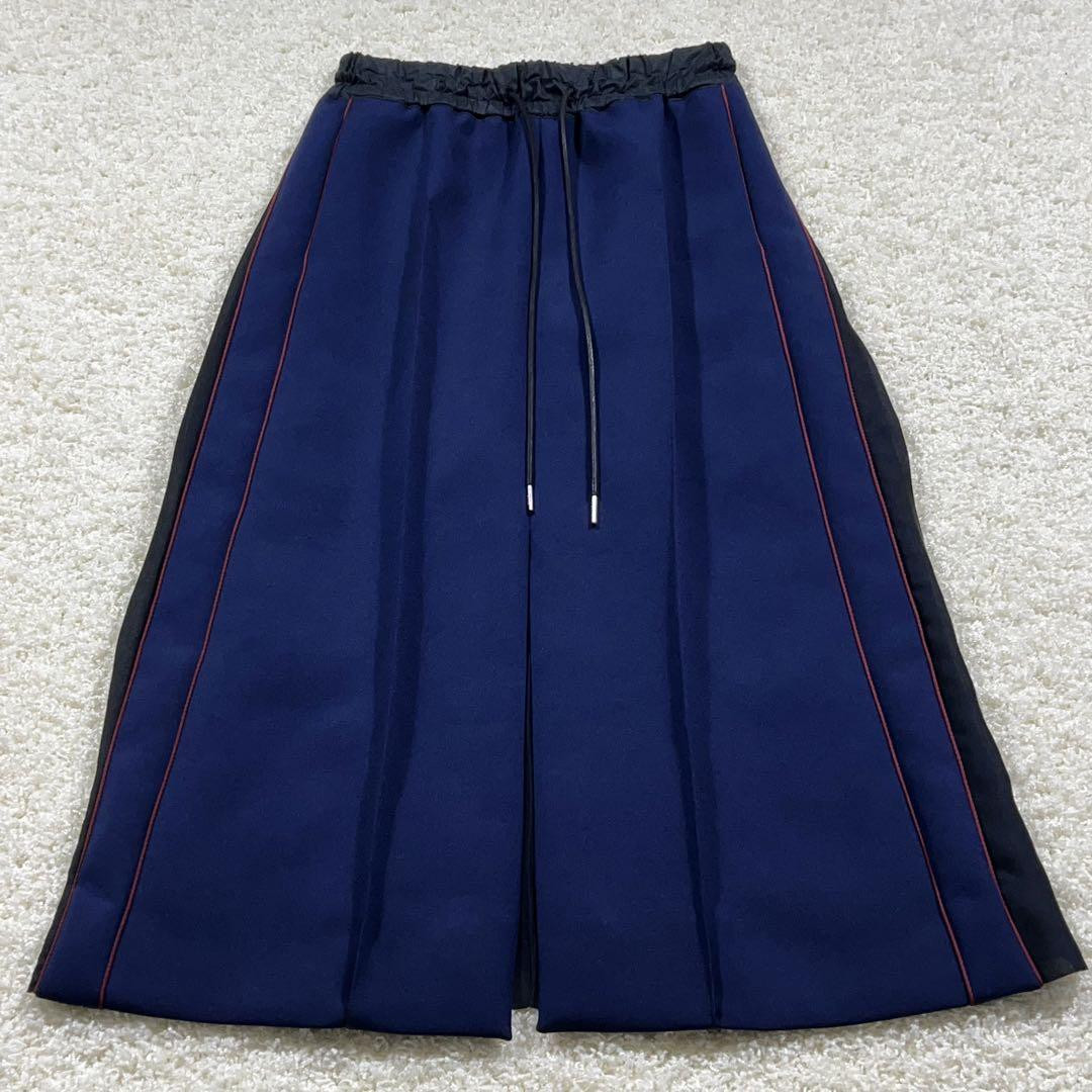 サカイ22AW Technical Jersey Skirt ネイビー S 【公式通販】